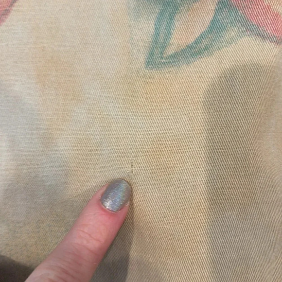 One Teaspoon Pants High Waist Safari Drawstring Floral Size 32 - Picture 9 of 10